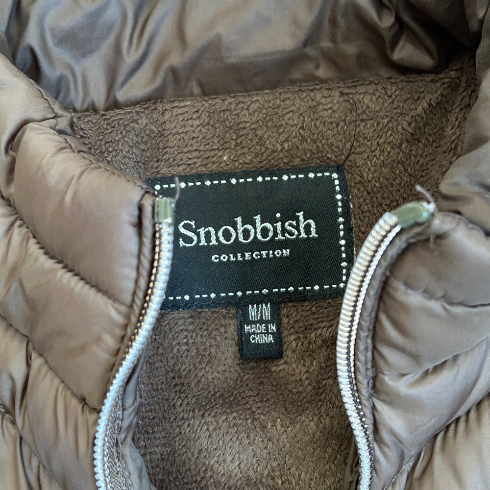 Snobbish Olive Green Puffer Vest, Women's Medium - Picture 3 of 7